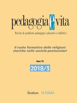 cover image of Pedagogia e Vita 2018/3
